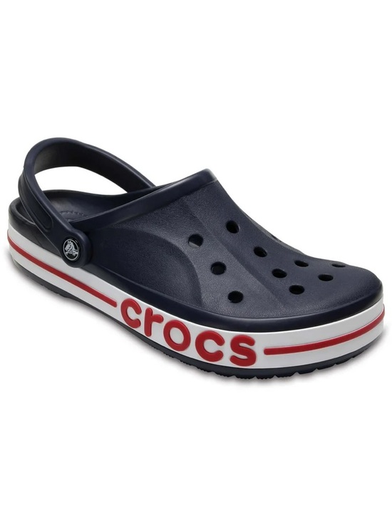 CROCS Shoes - New Unisex Crocs Logo Bayaband Navy Blue Pepper Red Clogs Shoes Womens 6 Mens 4💙